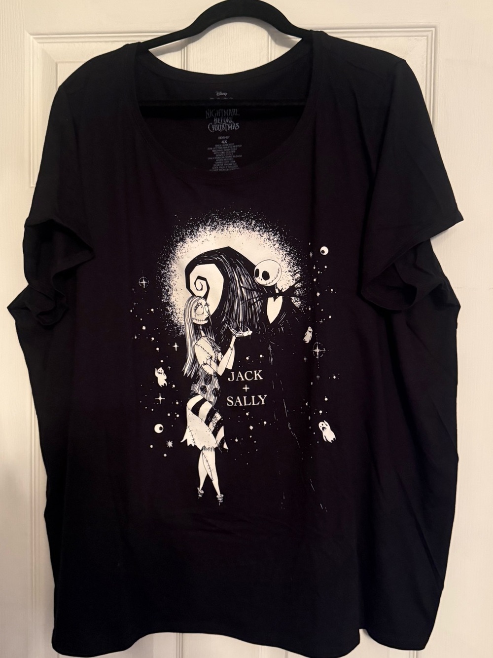 Disney Black Jack & Sally Graphic T‑Shirt